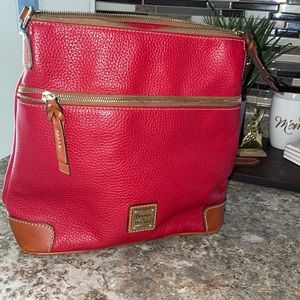 Dooney & Bourke Red Pebble Leather Bag